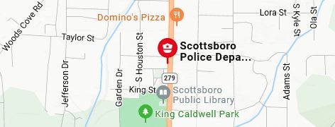 Map of Scottsboro Police Department